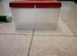 contenitore rettangolare in plastica