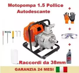 Motopompa 1,5 pollici a scoppio 2 tempi 52cc 300 L