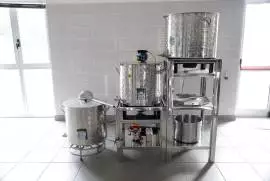 Impianto inox a caduta produzione birra/altro