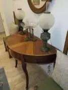 Tavolo console antica a mezzaluna