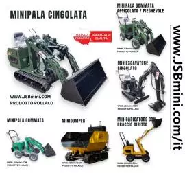 Escavatore caricatore autocarro con cassone ribalt