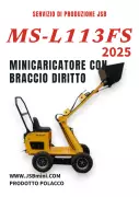 MINI PALA GOMMATA CON BRACCIO DRITTO MS-L113FS JSB