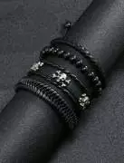 4 stupendi braccialetti di cuoio 