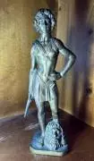 scultura in bronzo d'epoca