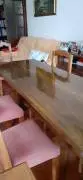 Tavolo stile frattino in noce