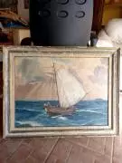 Dipinto olio su tela del 900 artista sconosciuto
