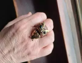 anello con gufo
