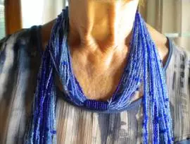 COLLANA WINTAGE ALTA BIGIOTTERIA -RAMI PERLINE CEL