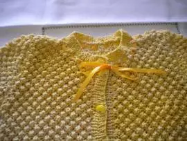 MAGLIETTA BIMBA FATTA A MANO IN COTONE AI FERRI 2-