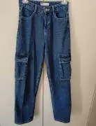 jeans cargo Bershka blu