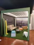 PERGOLA AUTOPORTANTE CON TELO A IMPACCHETTAMENTO