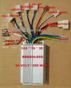 CENTRALINA BRUSHLESS 36V 250W BICICLETTA ELETTRICA